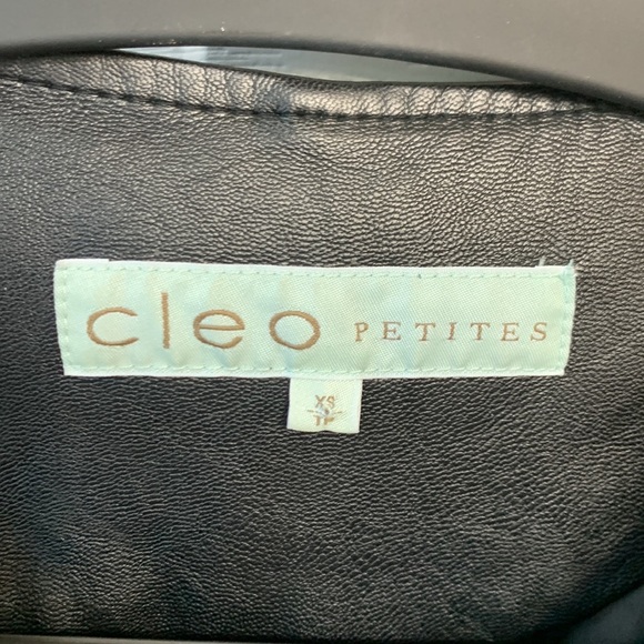 Cleo Petites Faux Leather Jacket Size XS - Picture 5 of 12